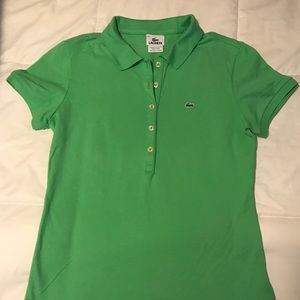 Green Lacoste Polo